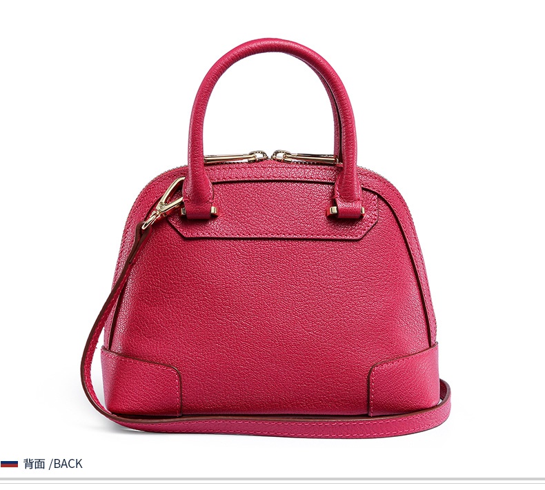 皮尔卡丹女款真皮拉链单肩包 时尚休闲迷你手