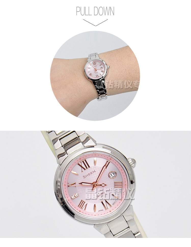 官方联保卡西欧手表女SHE-4516SBD-4A 7A